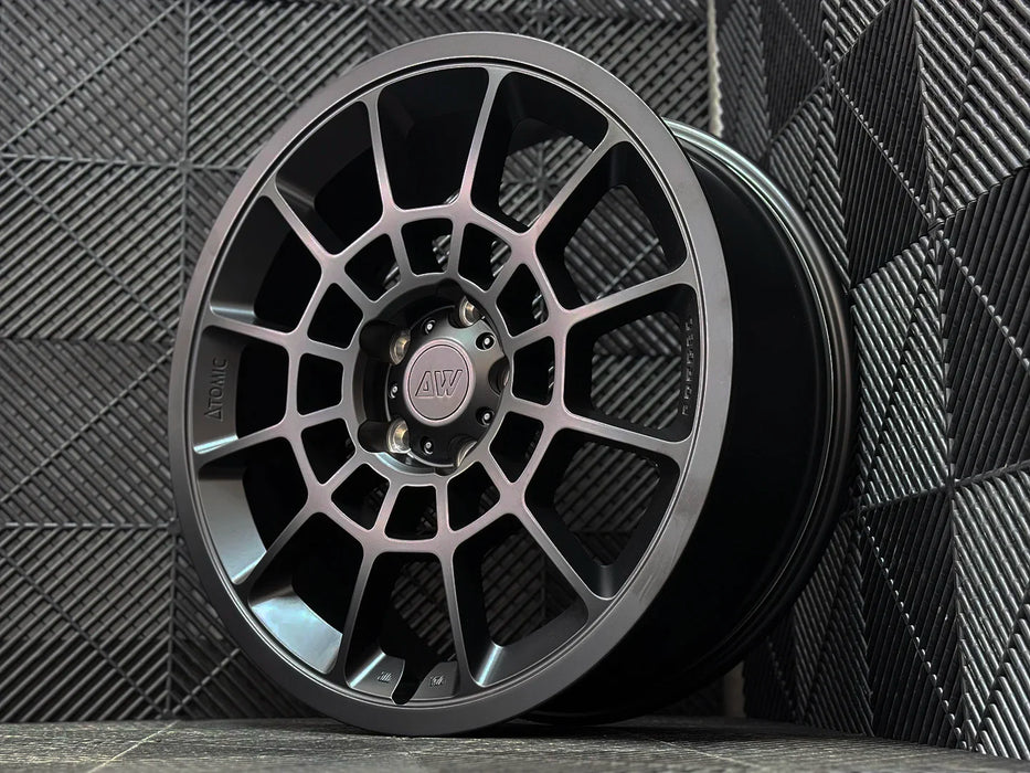 AW08 for Rivian R1T/R1S 22x8.5 Inch +48 Offset Forged Wheels Satin Black
