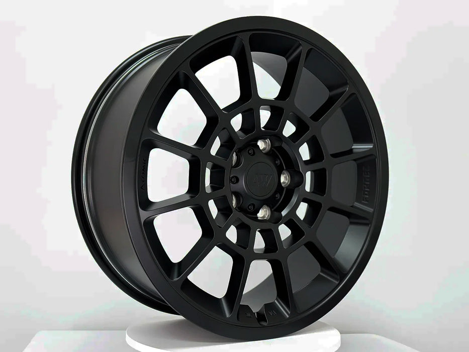 AW08 for Rivian R1T/R1S 22x8.5 Inch +48 Offset Forged Wheels Satin Black