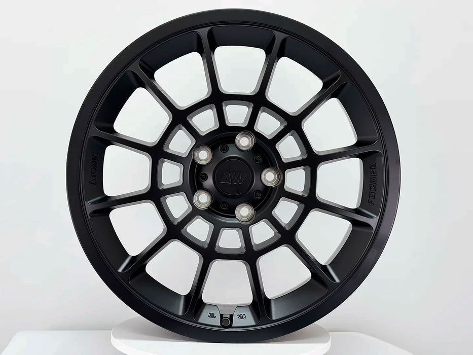 AW08 for Rivian R1T/R1S 22x8.5 Inch +48 Offset Forged Wheels Satin Black