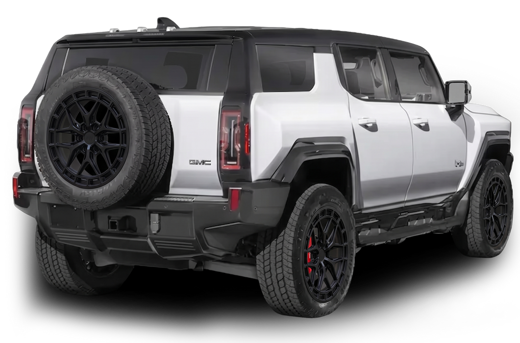 AW09 wheels on GMC Hummer EV rear view