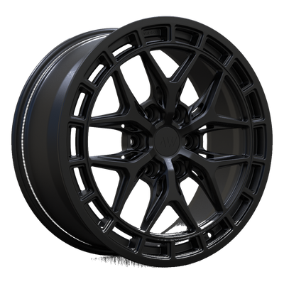 AW09 forged wheel render — spec background