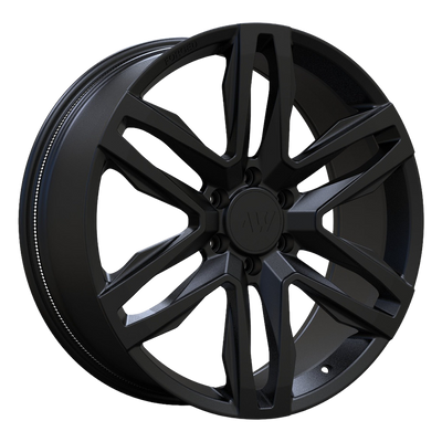 AW10 Satin Black wheel cutout