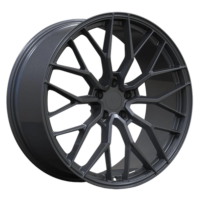 AW11 Gunmetal forged wheel transparent render
