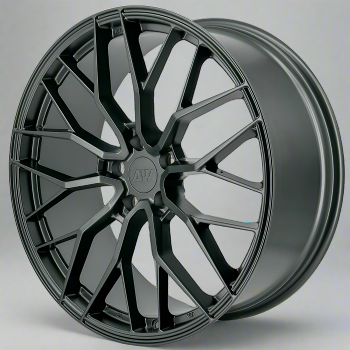 AW11 for Tesla Model X 22x9.0" front Satin Black