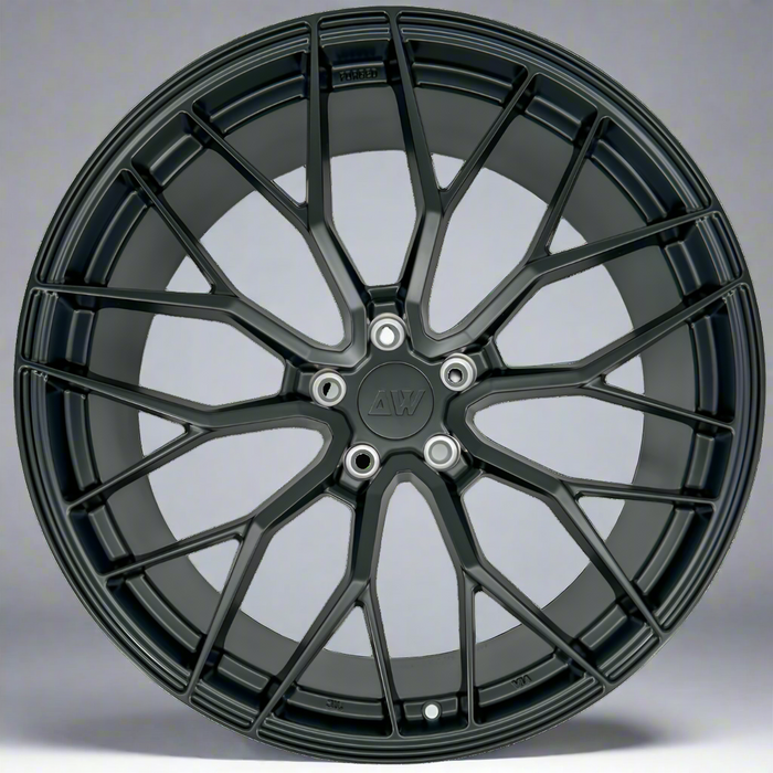 AW11 for Tesla Model X 22x9.0" front Satin Black