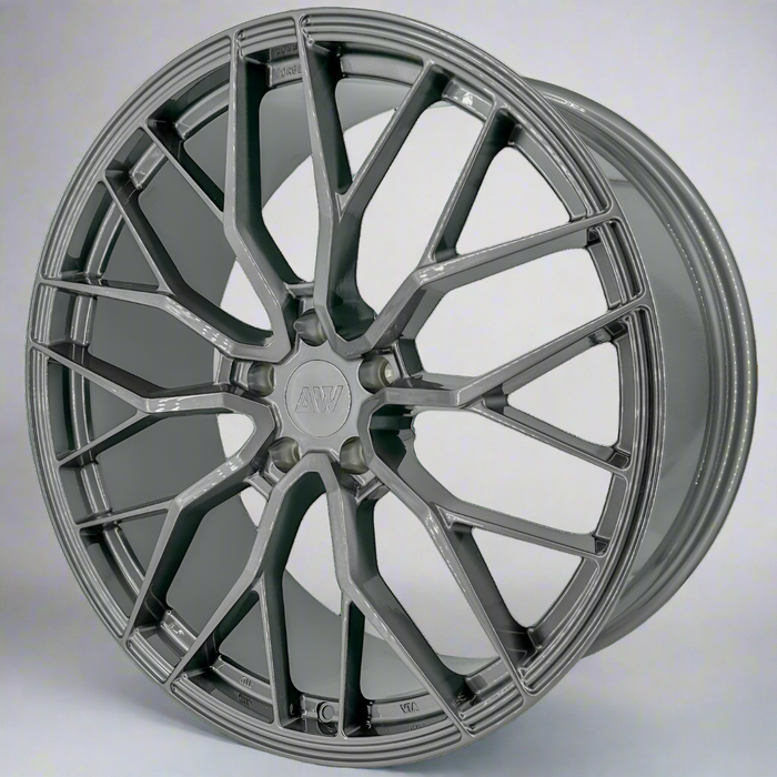 AW11 for Tesla Model X 22x9.0" +35 front Gunmetal