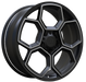 AW13 Satin Black forged wheel for Rivian, clean transparent background