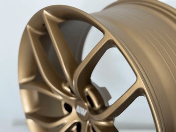 AW21 for Tesla Model 3/Y 20x9.5 Inch +35 Offset Flow Form Wheels Satin Bronze