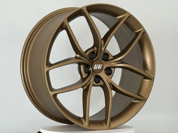 AW21 for Tesla Model 3/Y 20x9.5 Inch +35 Offset Flow Form Wheels Satin Bronze