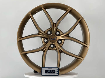 AW21 for Tesla Model 3/Y 20x9.5 Inch +35 Offset Flow Form Wheels Satin Bronze