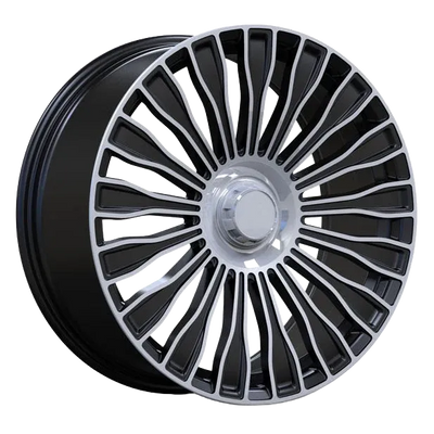 AW45 polished Flow Form wheel render