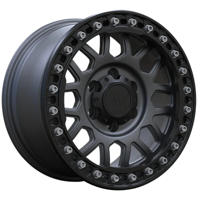 AWB2 Satin Gunmetal forged wheel render