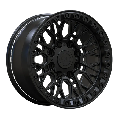 AWB3 satin black forged wheel render