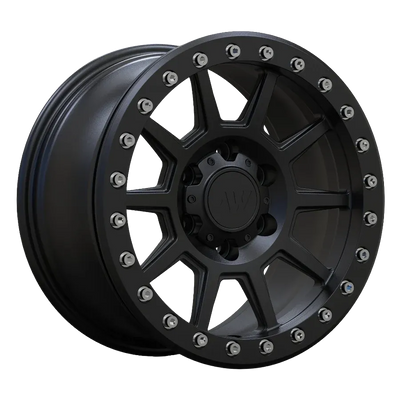 AWB4 satin black forged wheel render