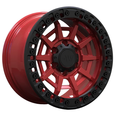 AWB5 red forged wheel render