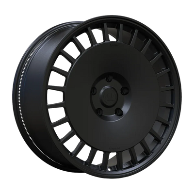 AWDX Satin Black forged wheel transparent specification render