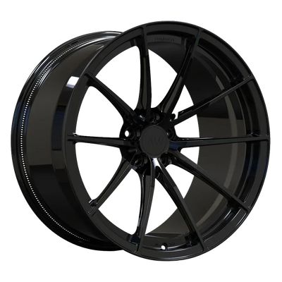 AWX forged wheel render in gloss black
