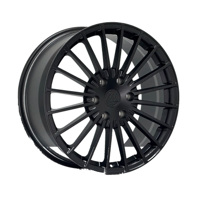 AWX1 Satin Black wheel render clean transparent background