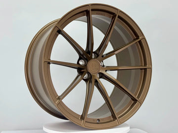 AWX for Audi RS6/RS7 C8 21x10.5 Inch +10 Offset Forged Wheels Satin Bronze