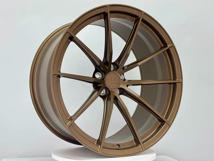 AWX for Audi RS6/RS7 C8 21x10.5 Inch +10 Offset Forged Wheels Satin Bronze