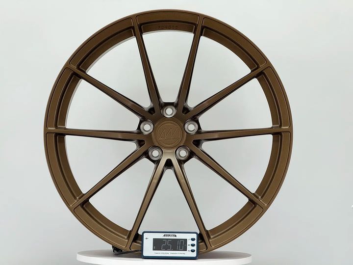 AWX for Audi RS6/RS7 C8 21x10.5 Inch +10 Offset Forged Wheels Satin Bronze