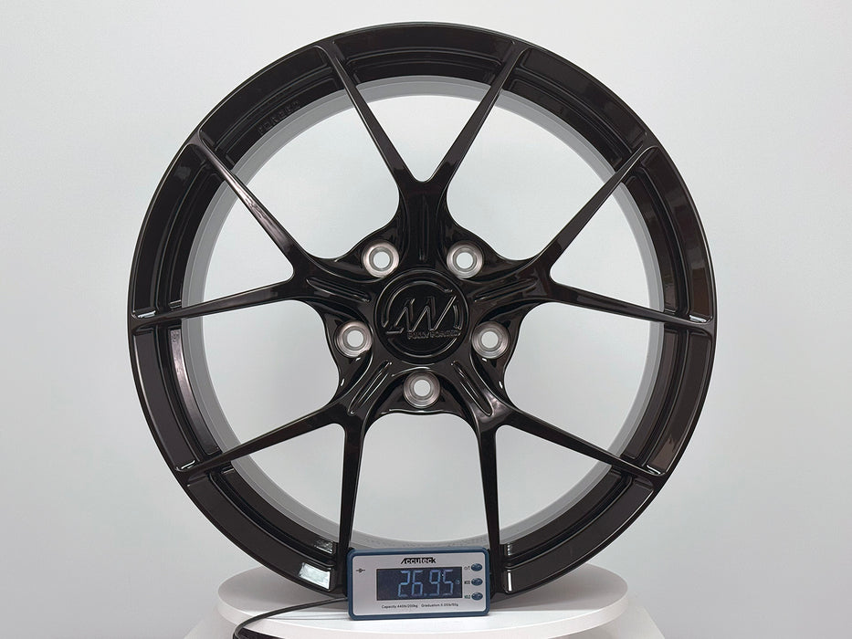 AWZZ for Rivian R1T/R1S 20x8.5 Inch +45 Offset Forged Wheels Gloss Black