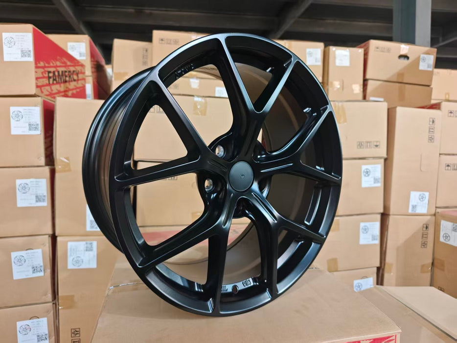 AWZZF 18x8.5 +35 Satin Black real product photo 2