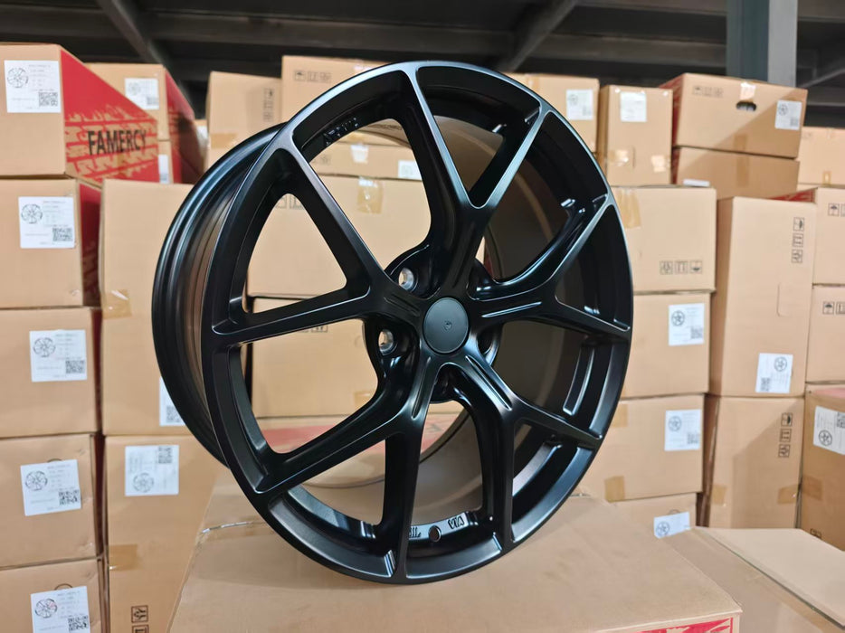 AWZZF 18x8.5 +35 Satin Black real product photo 2
