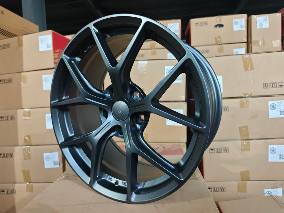 AWZZF 18x8.5 +35 Satin Gunmetal real product photo 3