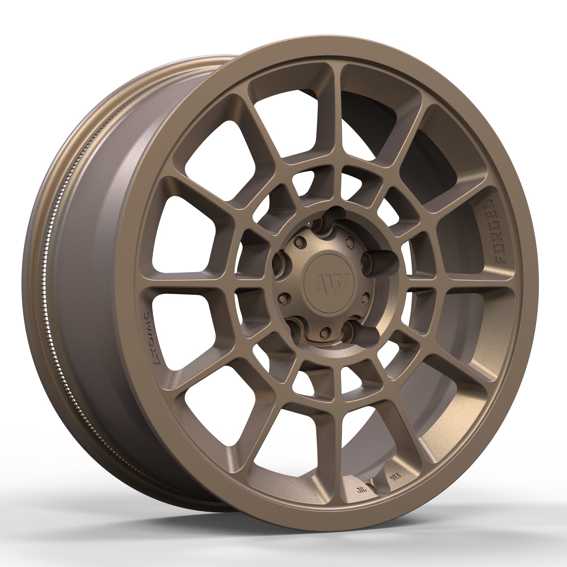 アインシュタイン AW08 for Rivian R1T/R1S 22x8.5 Inch +48 Offset Forged Wheels Satin