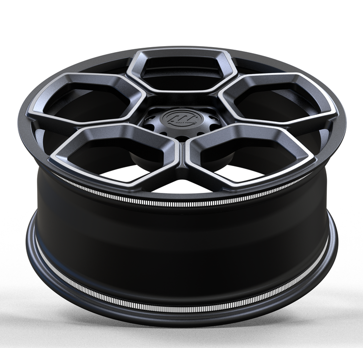 AW13 for Rivian R1T/R1S 20x8.5" +48 Satin Black/Diamond Cut