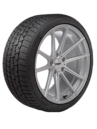 Nitto Motivo 365 — manufacturer model illustration. Tires only; wheels not included. Sidewall markings vary by size.