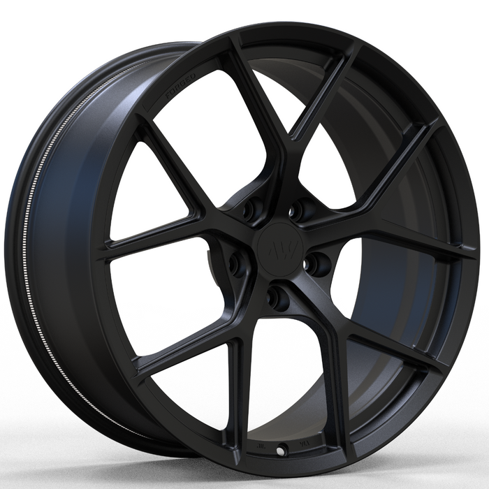 AW01 for Tesla Model X 20x9.0" +40 Front Satin Black