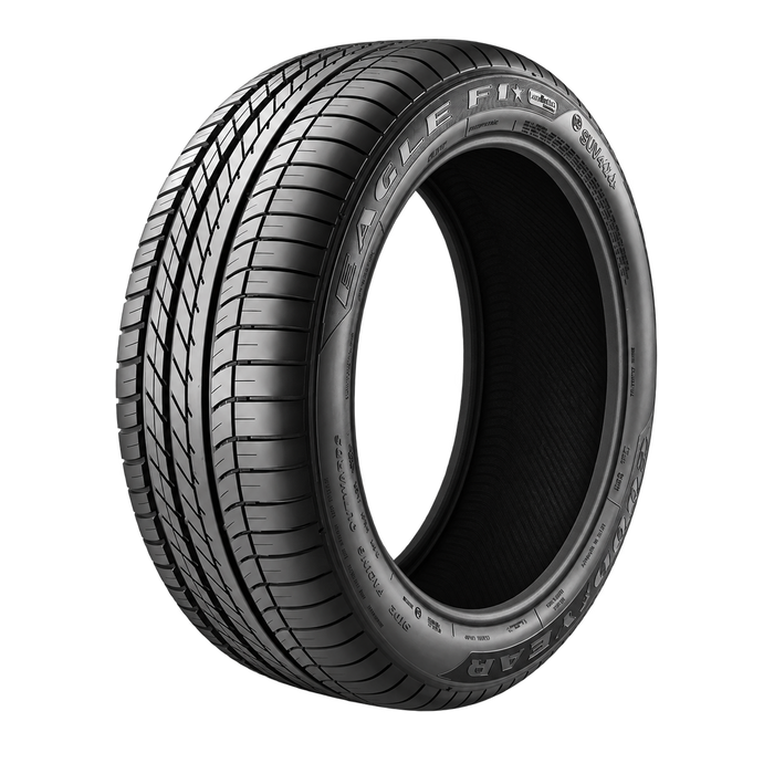 Goodyear Eagle F1 Asymmetric SUV — Model illustration edited with AI to remove the wheel. Sidewall markings may vary by selected size