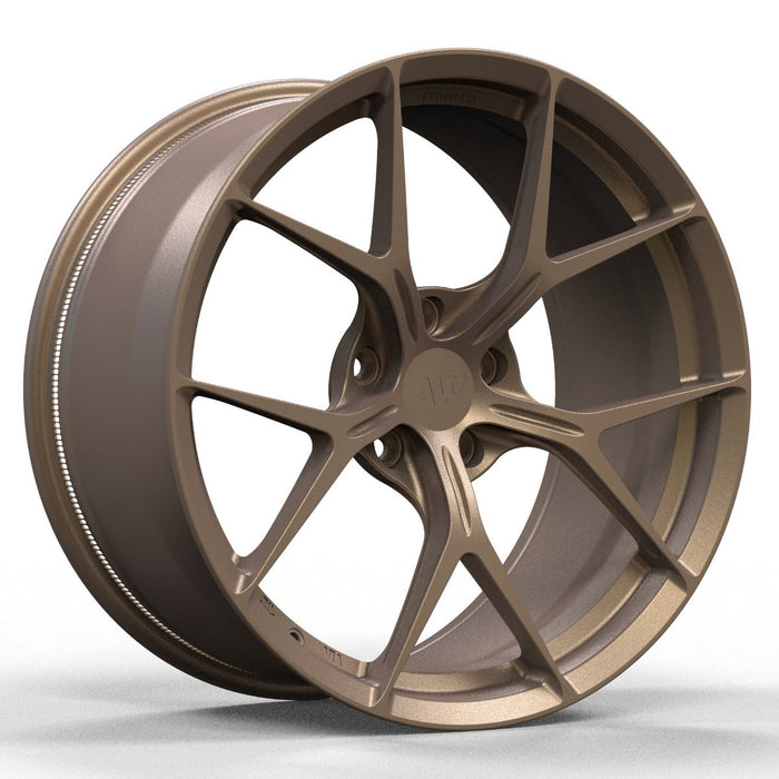 AWZZ for Audi RS6/RS7 C8 22x11 Inch +5 Offset Forged Wheels Satin Bronze