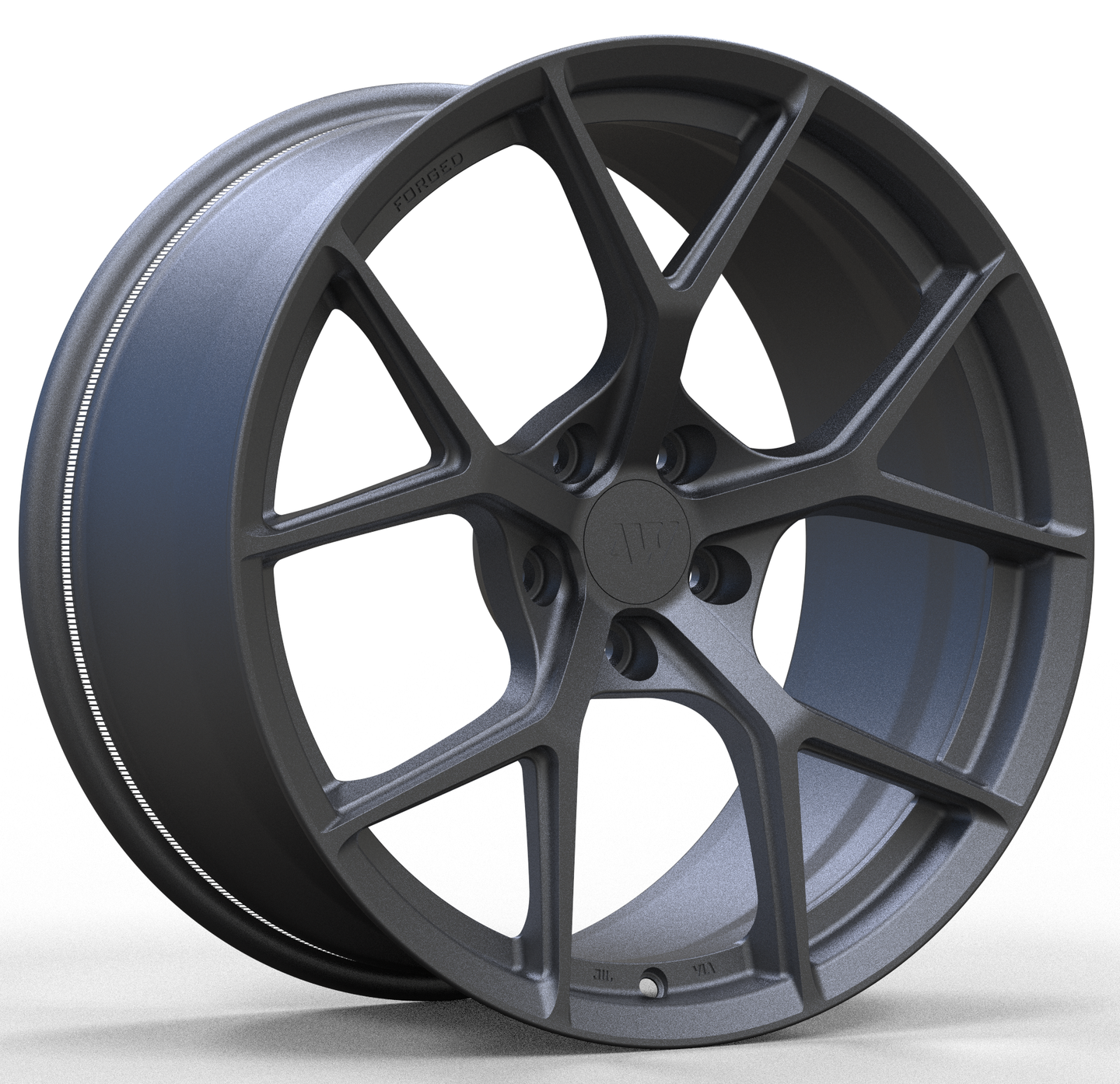 AW01 for Tesla Model 3/Y 19x9.5 Inch +35 Offset Forged Wheels Satin Gunmetal