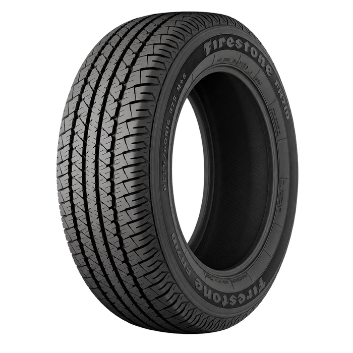 Firestone FR710 — Model illustration edited with AI to remove the wheel. Sidewall markings may vary by selected size