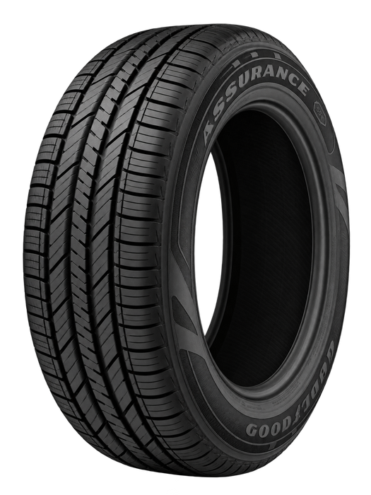 Goodyear Assurance Fuel Max — Model illustration edited with AI to remove the wheel. Sidewall markings may vary by selected size