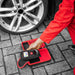 Bartec TECH600PRO rugged carrying case beside a vehicle wheel