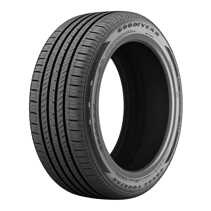 Goodyear Eagle Touring — model illustration edited with AI to remove wheel; sidewall markings may vary by selected size