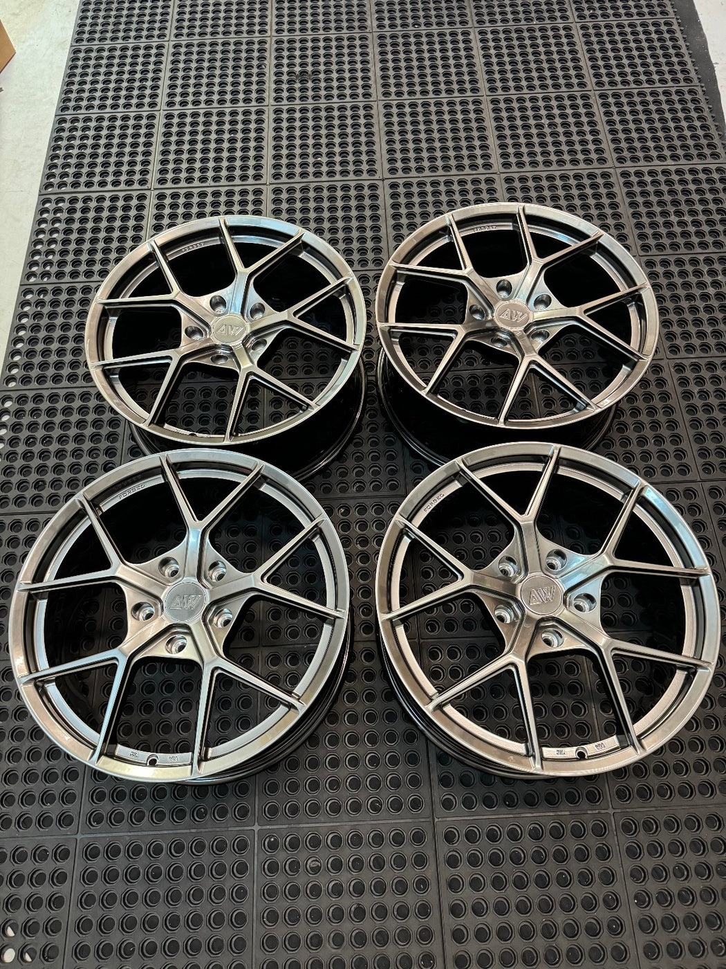 AW01 for Rivian R1T/R1S 20x8.5 Inch +45 Offset Forged Wheels Titan ...