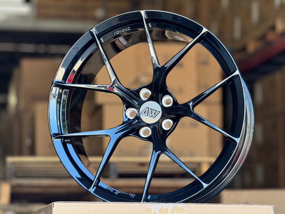 AWZZ for BMW M5 20x9.5" +22 Gloss Black