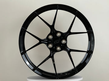 AWZZ for BMW M5/M8 21x10.5 Inch +22 Offset Forged Wheels Gloss Black