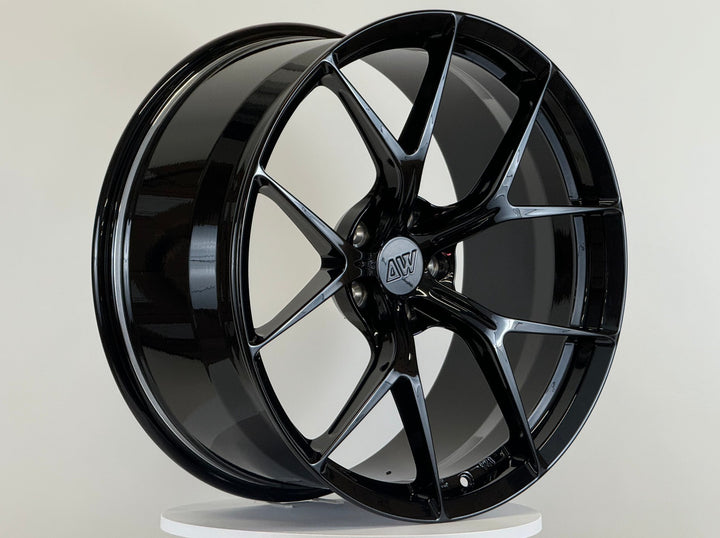 AWZZ for BMW M5/M8 21x10.5 Inch +22 Offset Forged Wheels Gloss Black