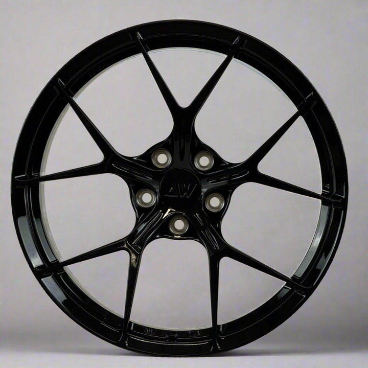 AWZZ for Corvette C8 20x11.5 Inch Offset Forged Wheels Gloss Black