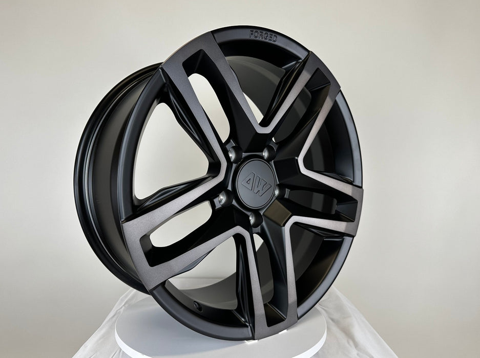 AW10 for Rivian R1T/R1S 20x9.0" +40 Satin + Transparent Black