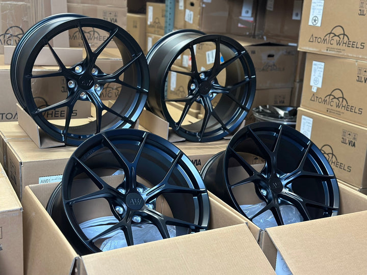 AWZZ for Hyundai IONIQ 5N 20x9.5 Inch +45 Offset Forged Wheels Satin Black