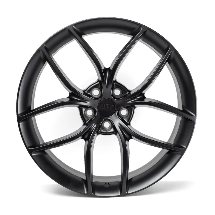 AW21 for Tesla Model 3/Y 19x9.5 Inch +35 Offset Forged Wheels Satin Black
