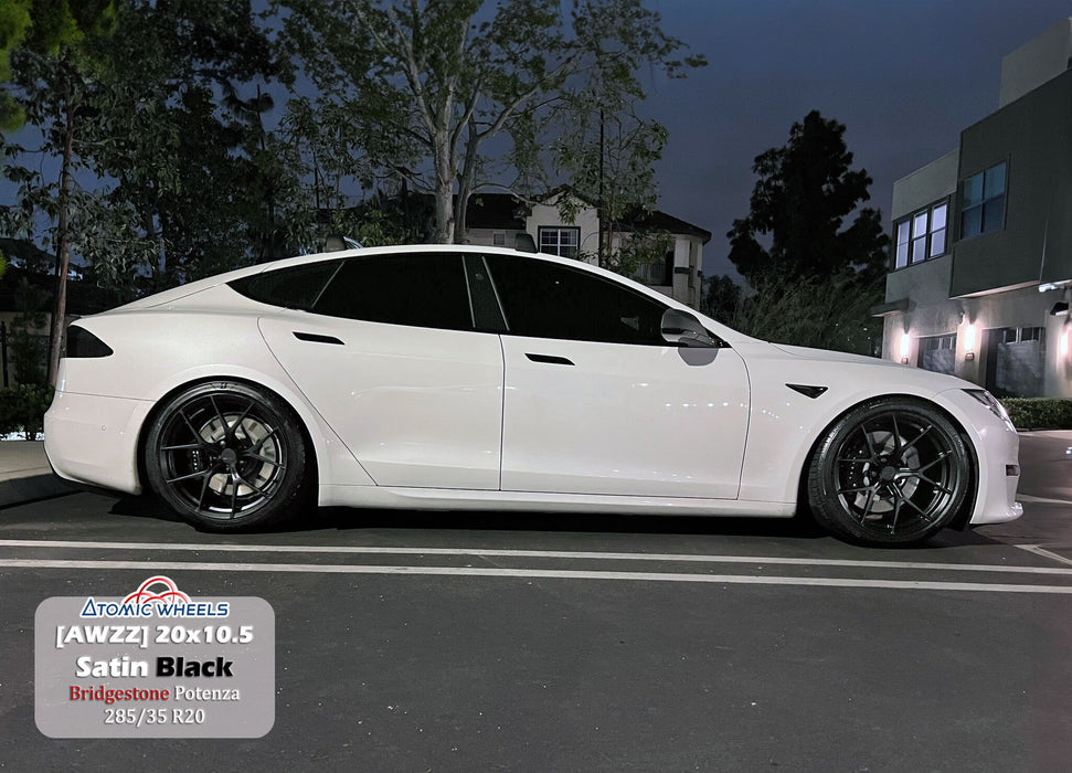 AWZZ for Tesla Model X 22x9.0" +35 Satin Black