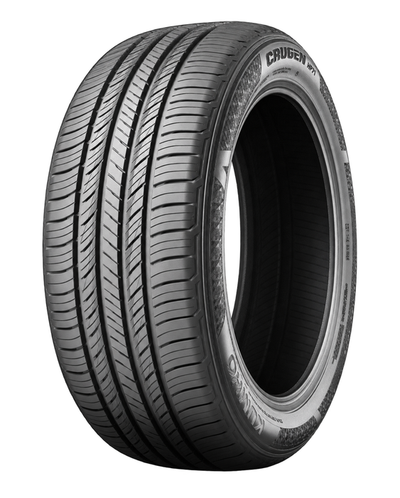 Kumho Crugen HP71 — Model illustration edited with AI to remove the wheel; source preserved. Sidewall markings may vary by selected size